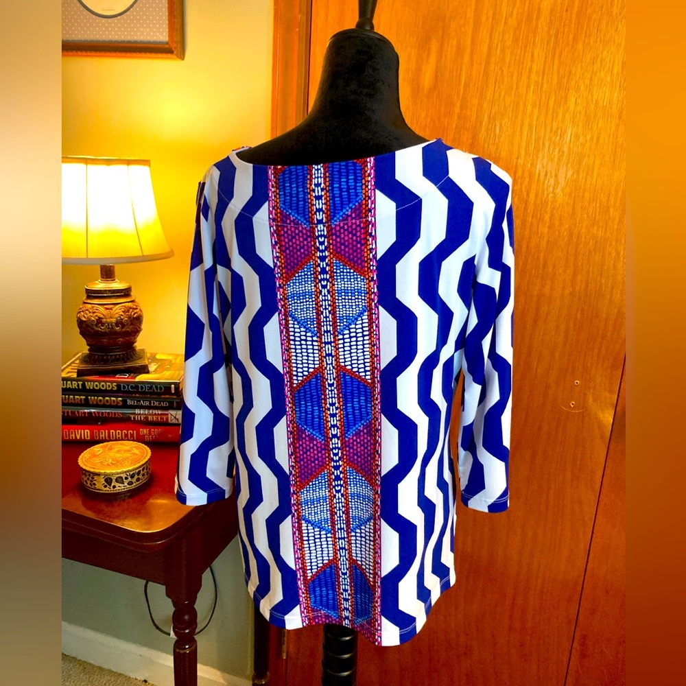 Ruby Rd Petite Aztec Print Blouse - image 2